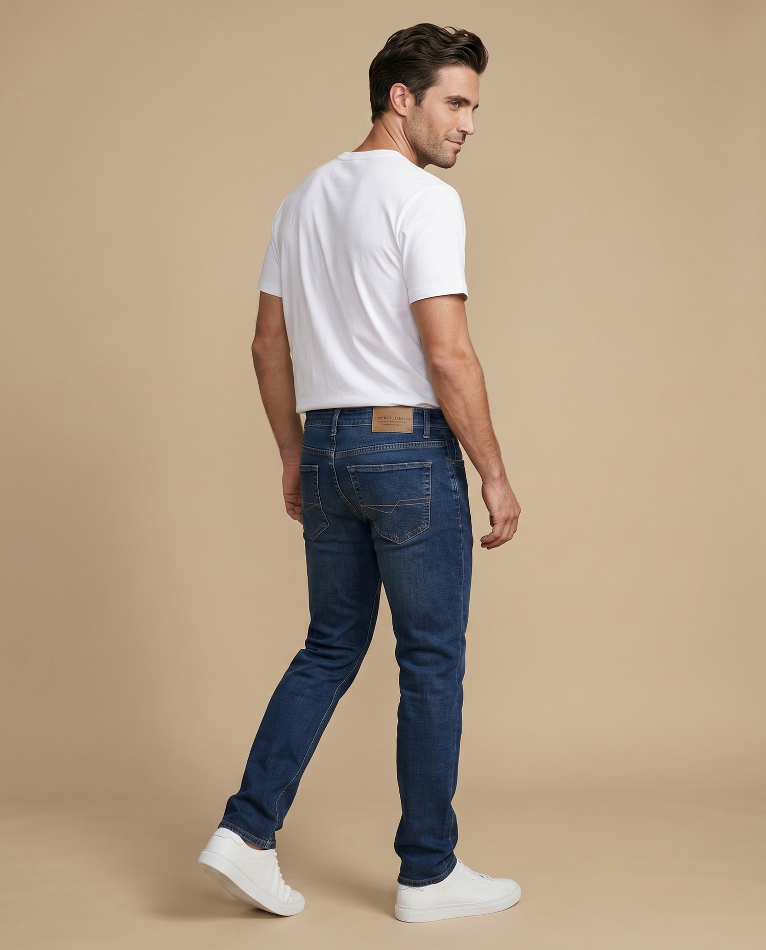 Jeans Straight Hombre - Azul
