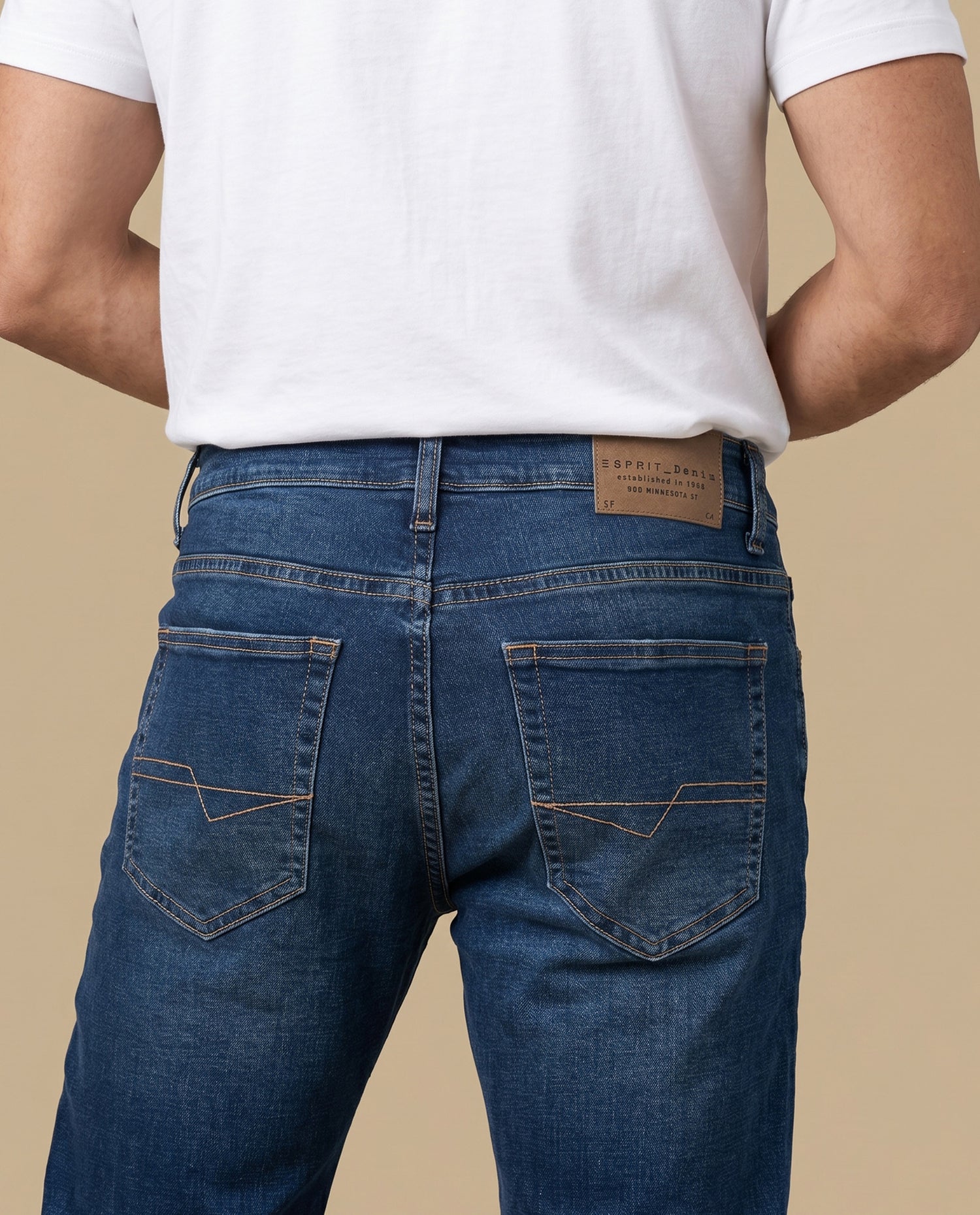 Jeans Straight Hombre - Azul