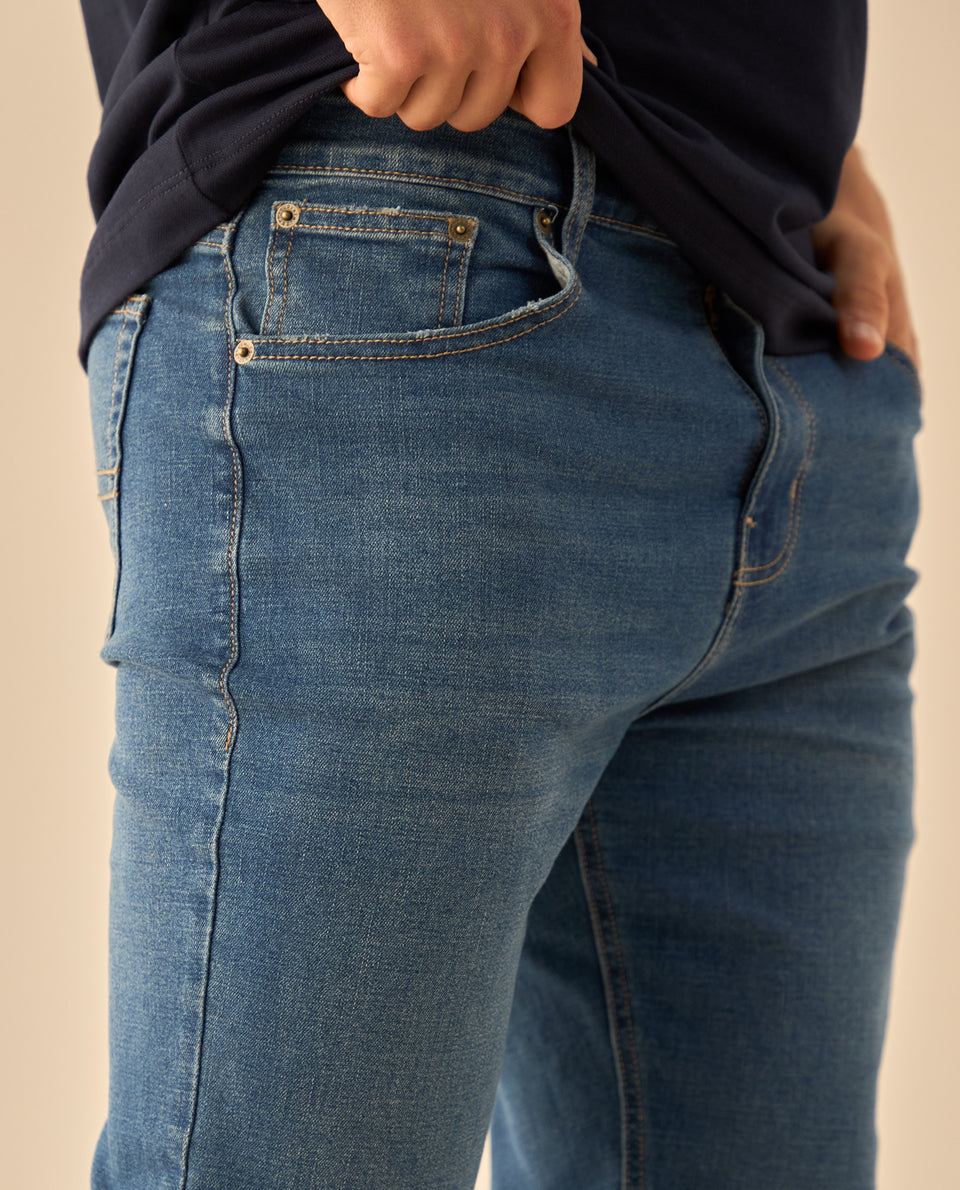 Jean Slim Fit con Costuras Contrastantes - Azul 34_375G303_AZU174027_4