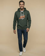 Buso con capucha fit relajado - Verde