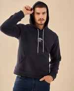 Hoodie con Estampado Outdoor - Azul