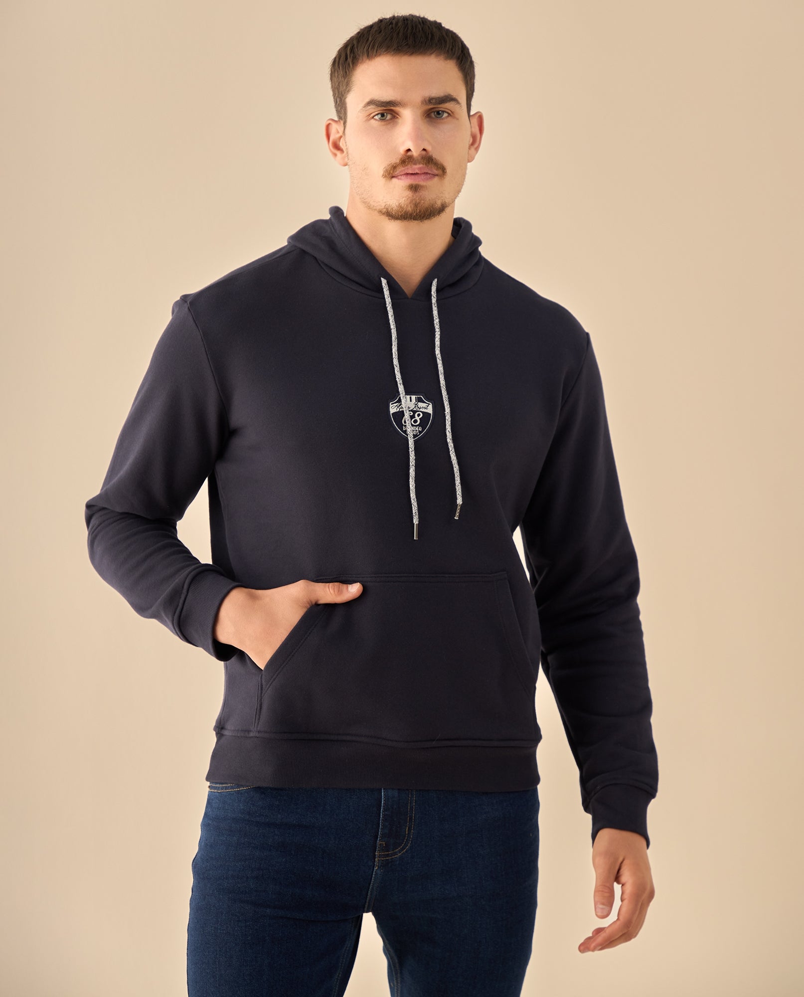 Hoodie con Estampado Outdoor - Azul 34_385G307_AZU193928_3