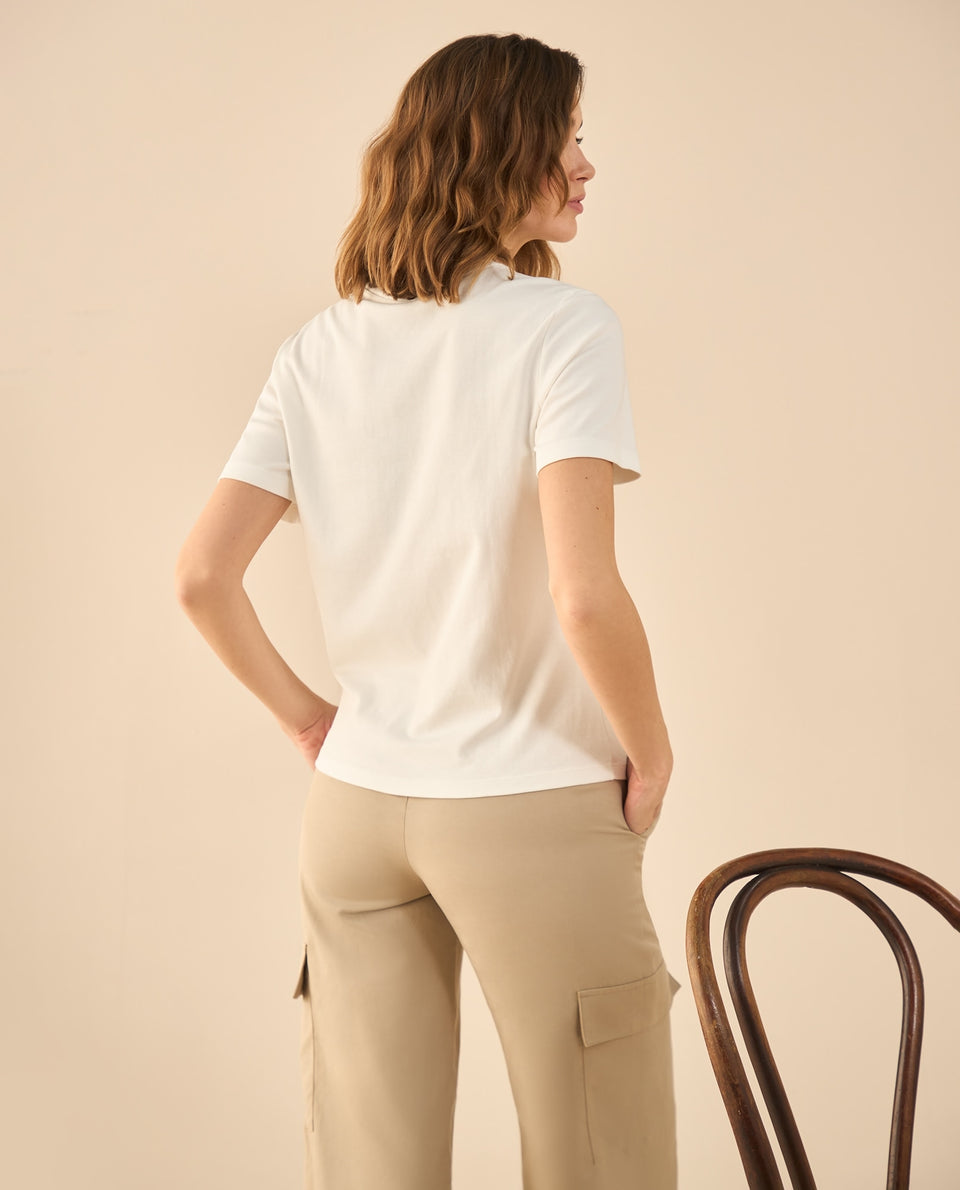 Camiseta manga corta para mujer - Blanco 34_402G000_BLA110601_4