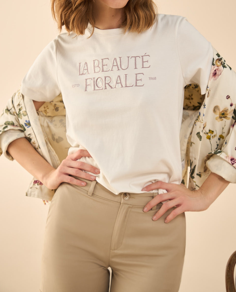 Camiseta manga corta para mujer - Blanco 34_402G000_BLA110601_6