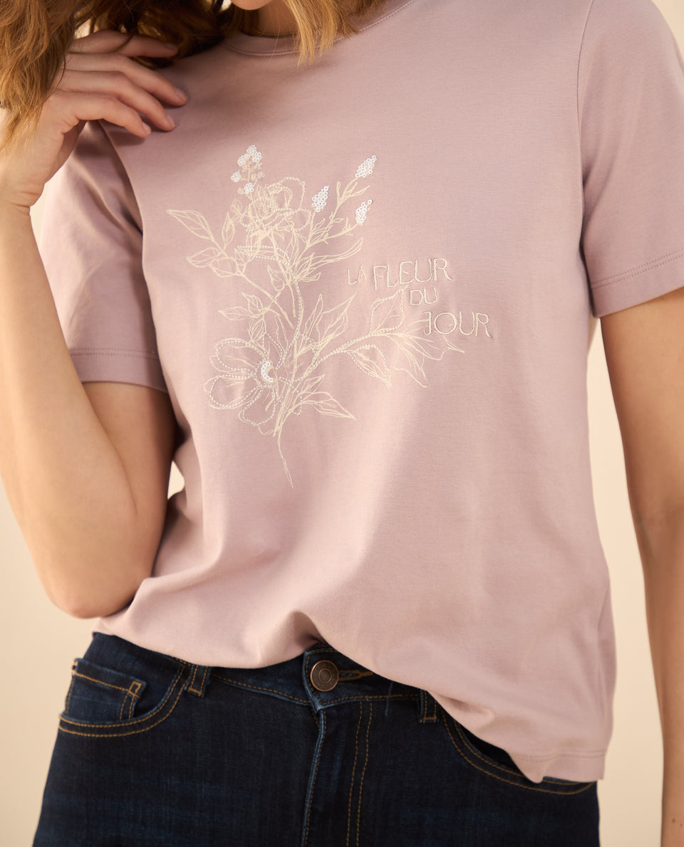 Camiseta manga corta para mujer - Rosa 34_402G000_ROS151905_3