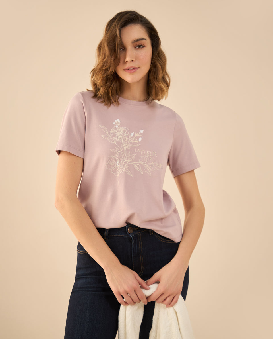 Camiseta manga corta para mujer - Rosa 34_402G000_ROS151905_5