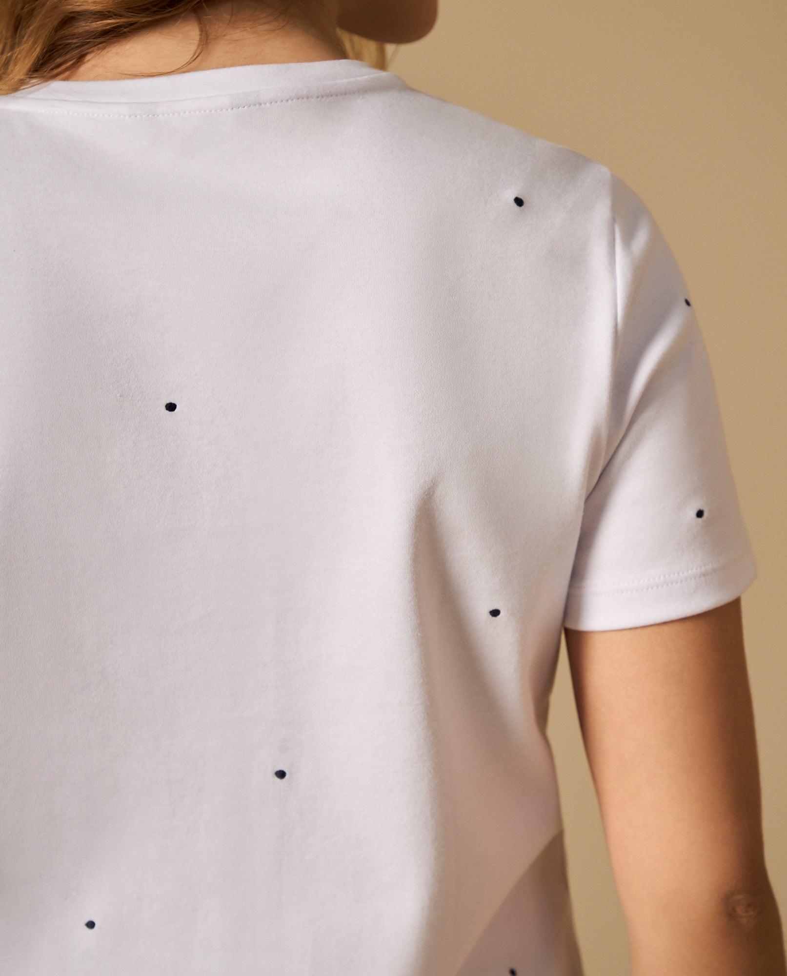 Camiseta manga corta con bordado de puntos - Blanco 34_402H020_BLA114001_5