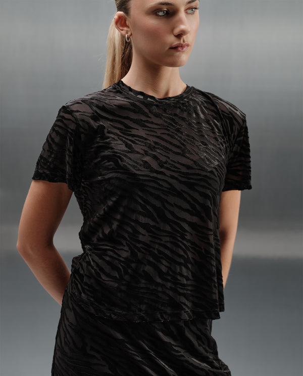 Camiseta tejida manga sisa - Negro 34_403H202_NEG190303_0