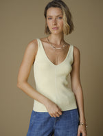 Camiseta manga sisa acanalada slim - Amarillo 34_403H206_AMA120717_0