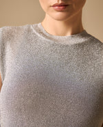 Camiseta Tejida Textura Acanalada - Gris