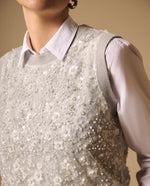 Chaleco con Lentejuelas Gris Plata - Gris 34_409G250_GRI140000_3