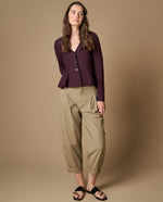 Camisa manga larga cuello en V - Morado 34_409H200_MOR191619_3