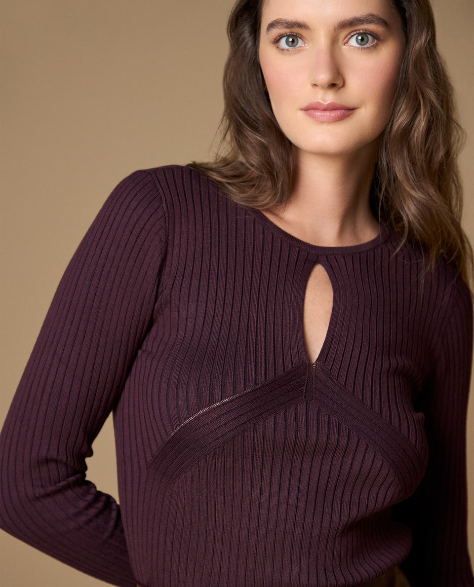 Camiseta manga larga slim - Morado 34_409H201_MOR191619_8