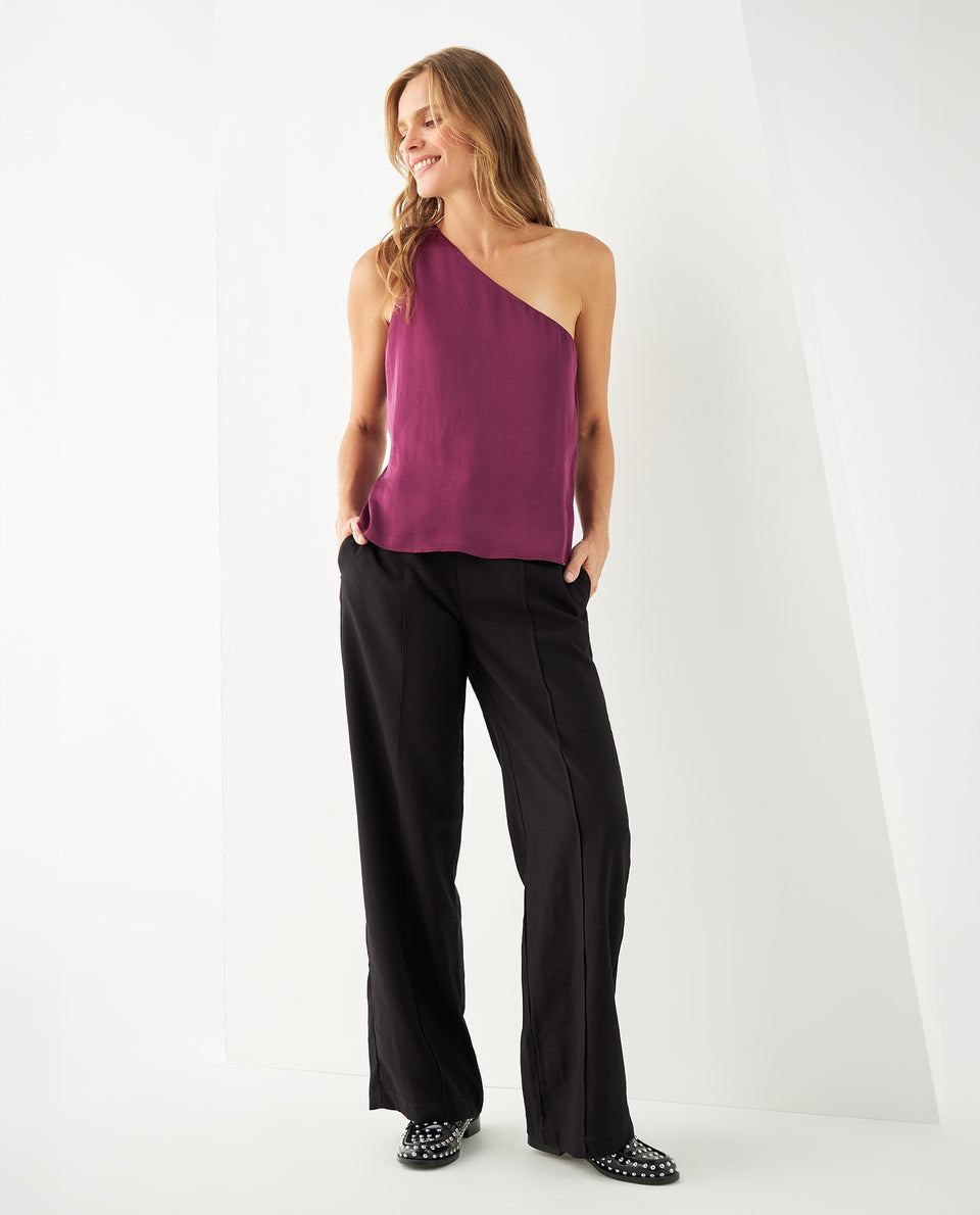 Camisa a una manga para mujer - Morado 34_411F024_MOR192524_6