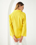 Camisa manga larga para mujer - Amarillo