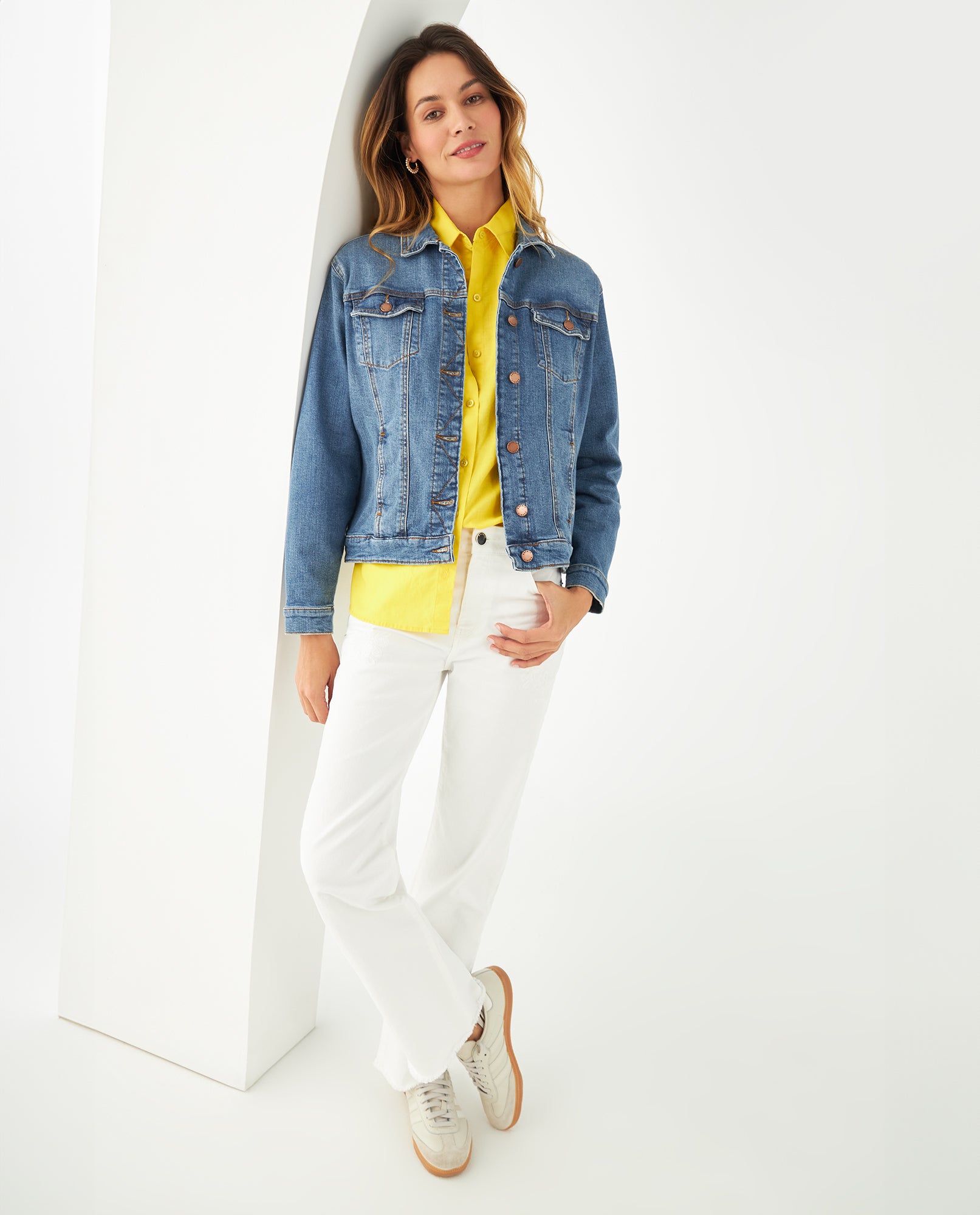 Camisa manga larga para mujer - Amarillo 34_411F026_AMA140745_6