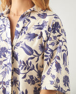 Camisa estampada para mujer - Azul