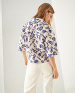 Camisa estampada para mujer - Azul