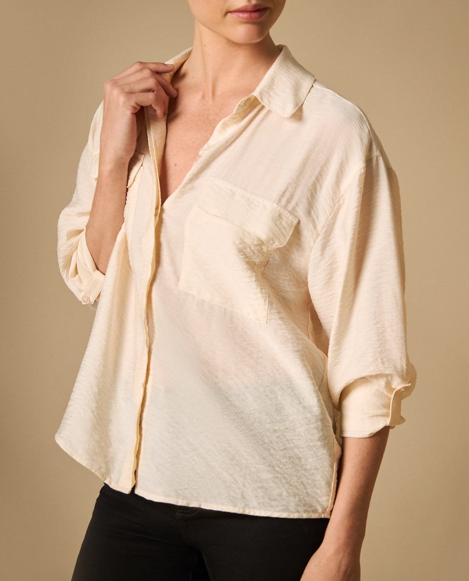 Camisa manga larga con acabado artesanal - Crudo 34_411H014_CRU111302_3