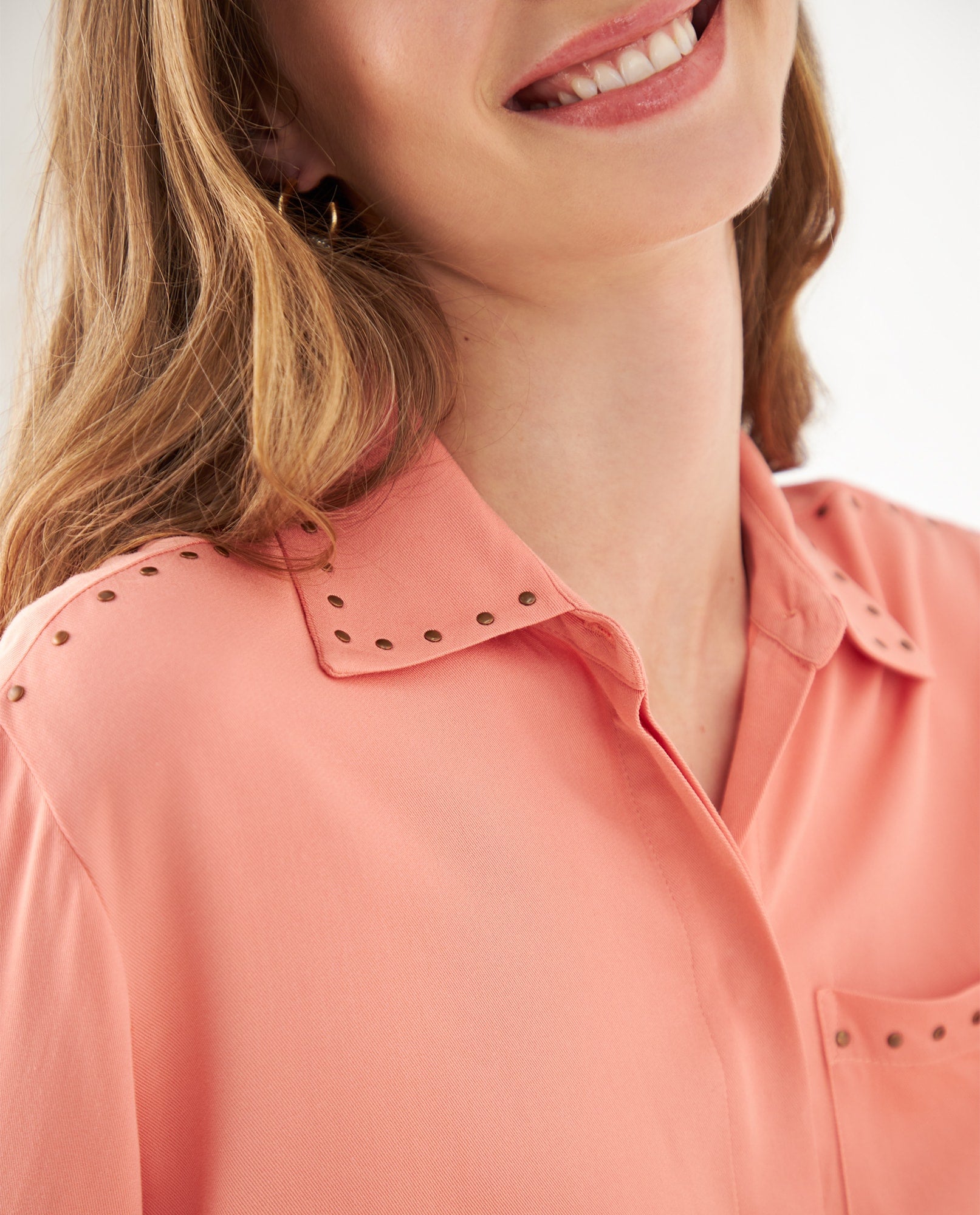 Camisa con apliques para mujer - Rosa 34_412F005_ROS161329_3