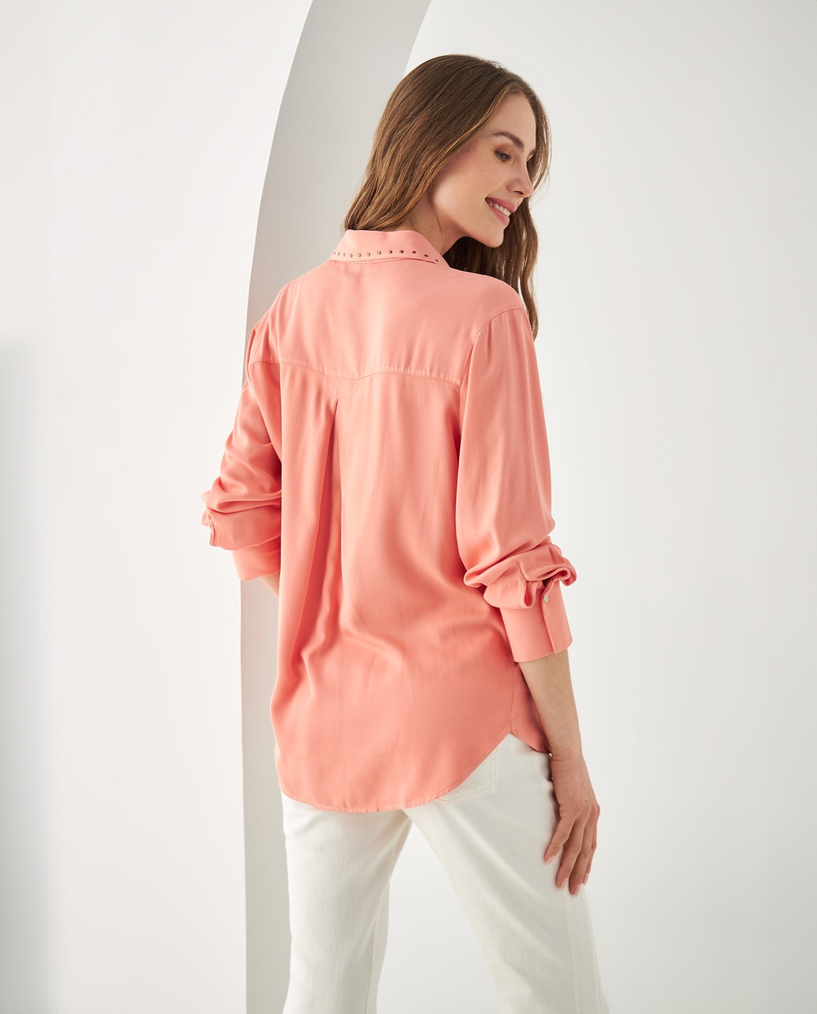 Camisa con apliques para mujer - Rosa 34_412F005_ROS161329_4