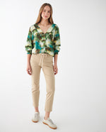 Camisa estampada para mujer - Verde