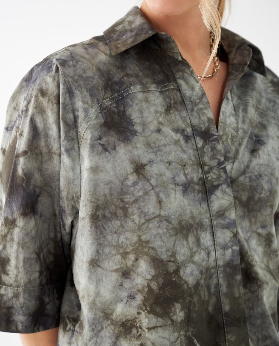 Camisa manga corta para mujer - Verde 34_412F028_VER146007_3