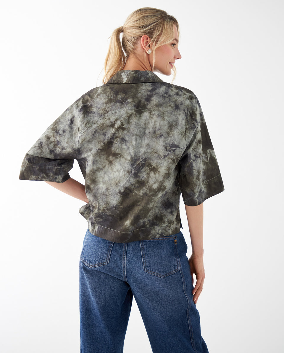 Camisa manga corta para mujer - Verde 34_412F028_VER146007_4
