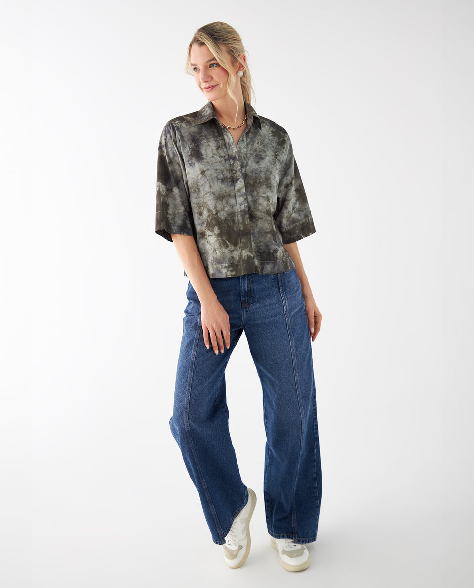 Camisa manga corta para mujer - Verde 34_412F028_VER146007_5