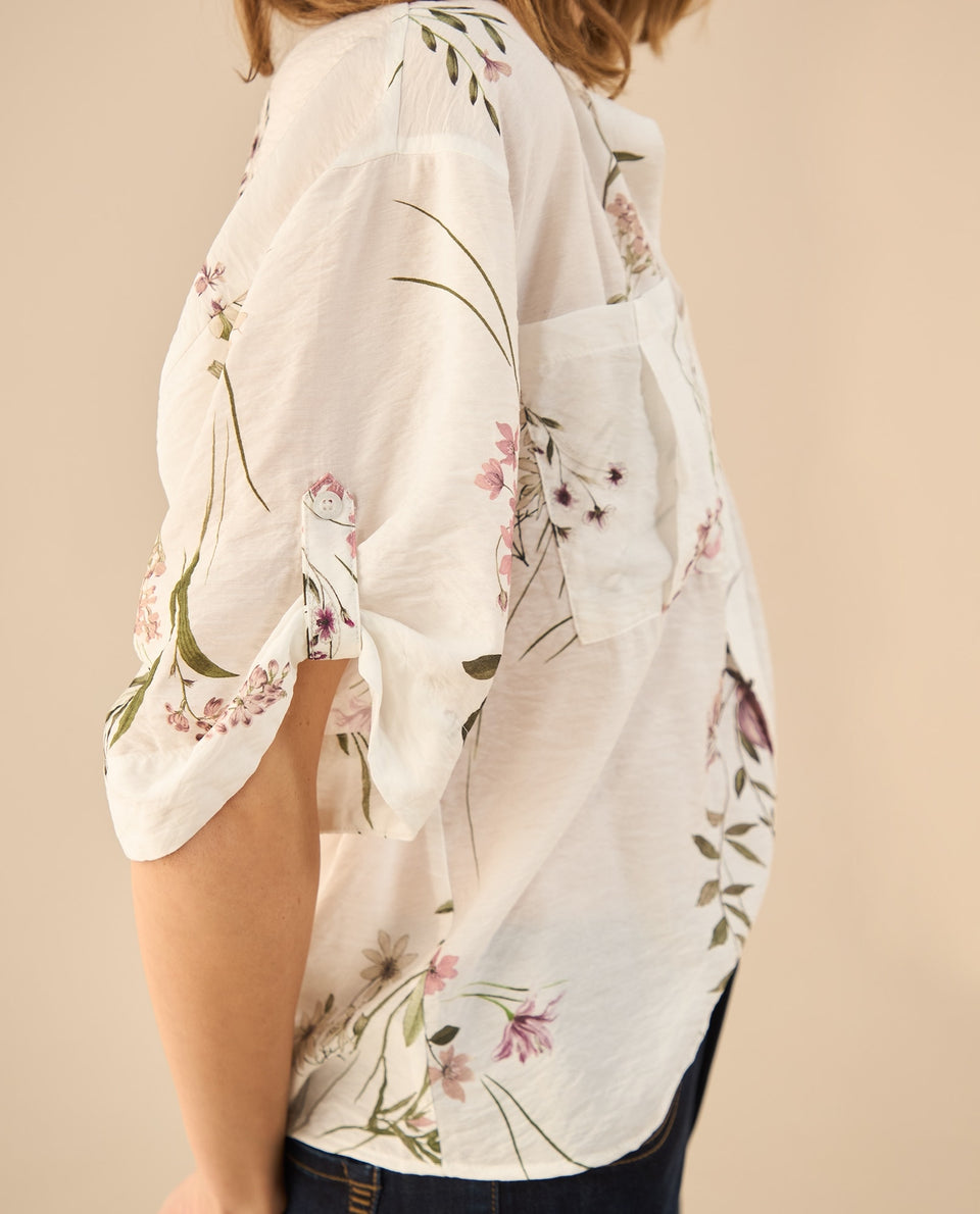 Camisa manga corta estampada para mujer - Blanco 34_412G003_BLA110601_5