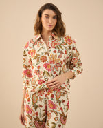 Camisa estampada para mujer - Crudo