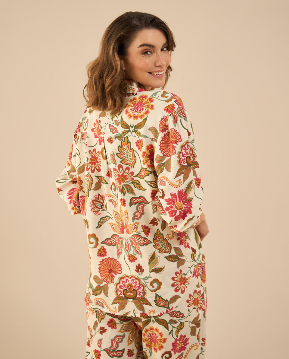 Camisa estampada para mujer - Crudo 34_412G015_CRU114201_4