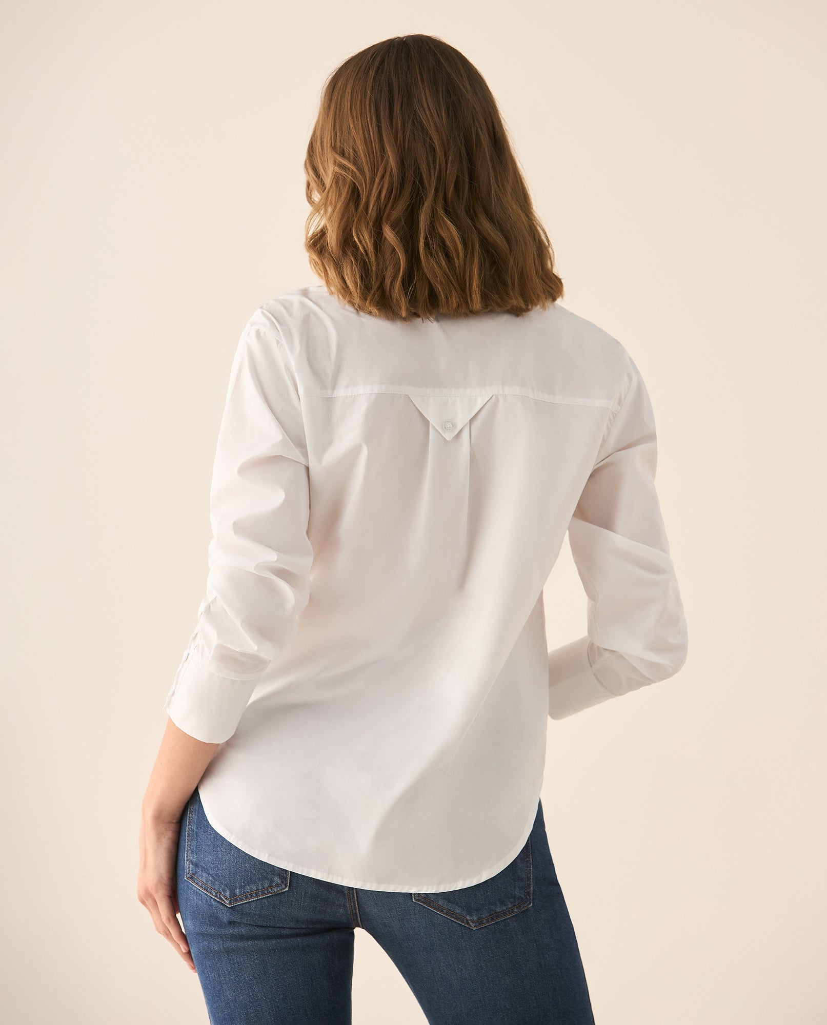 Camisa clásica con bordado para mujer - Blanco 34_413G001_BLA110601_6