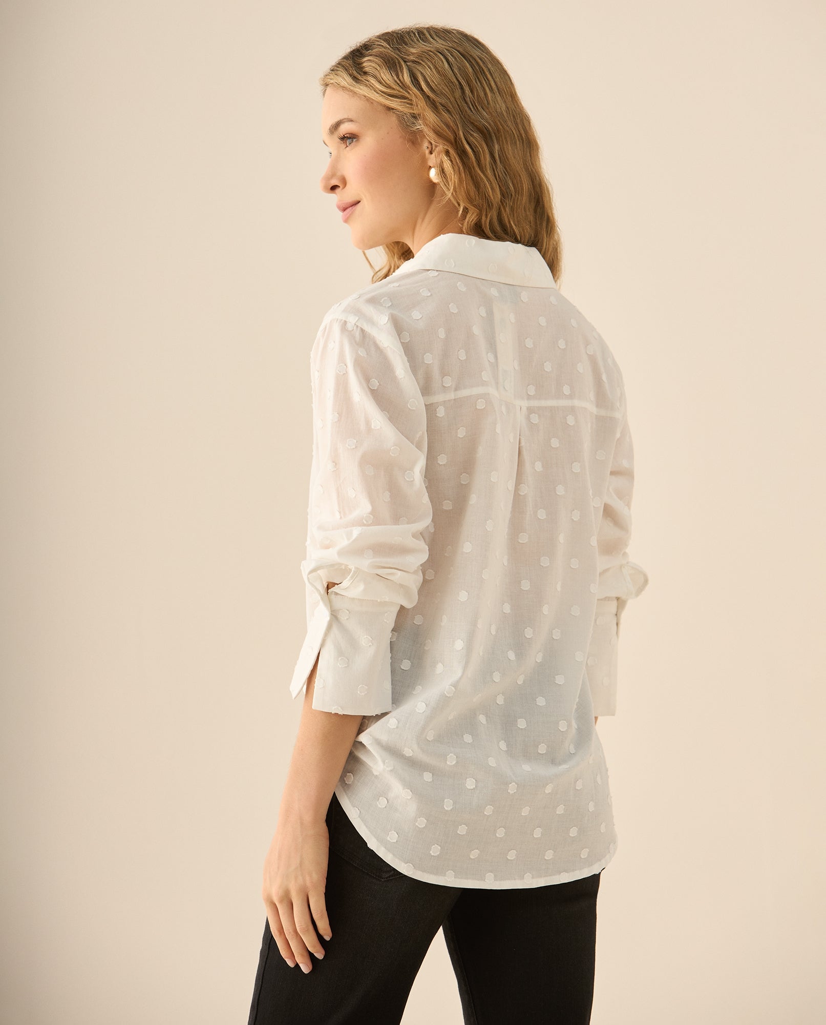 Camisa manga larga para mujer - Blanco 34_413G021_BLA110601_4