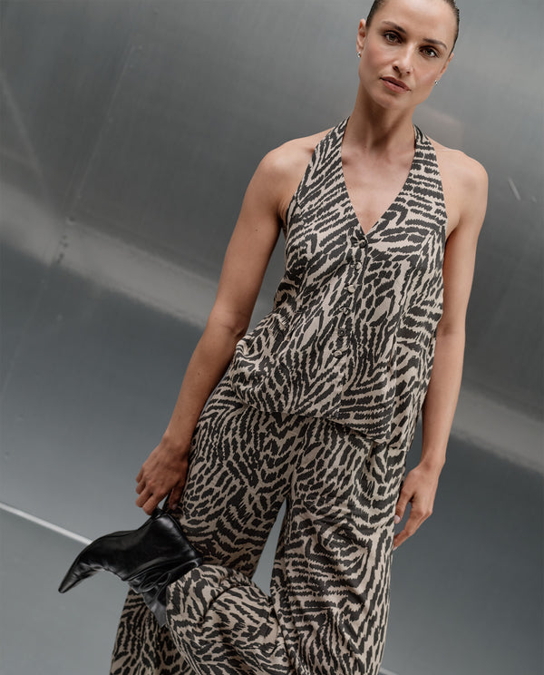 Camisa Cuello Halter M/S - Crudo 34_413H000_CRU134403_0