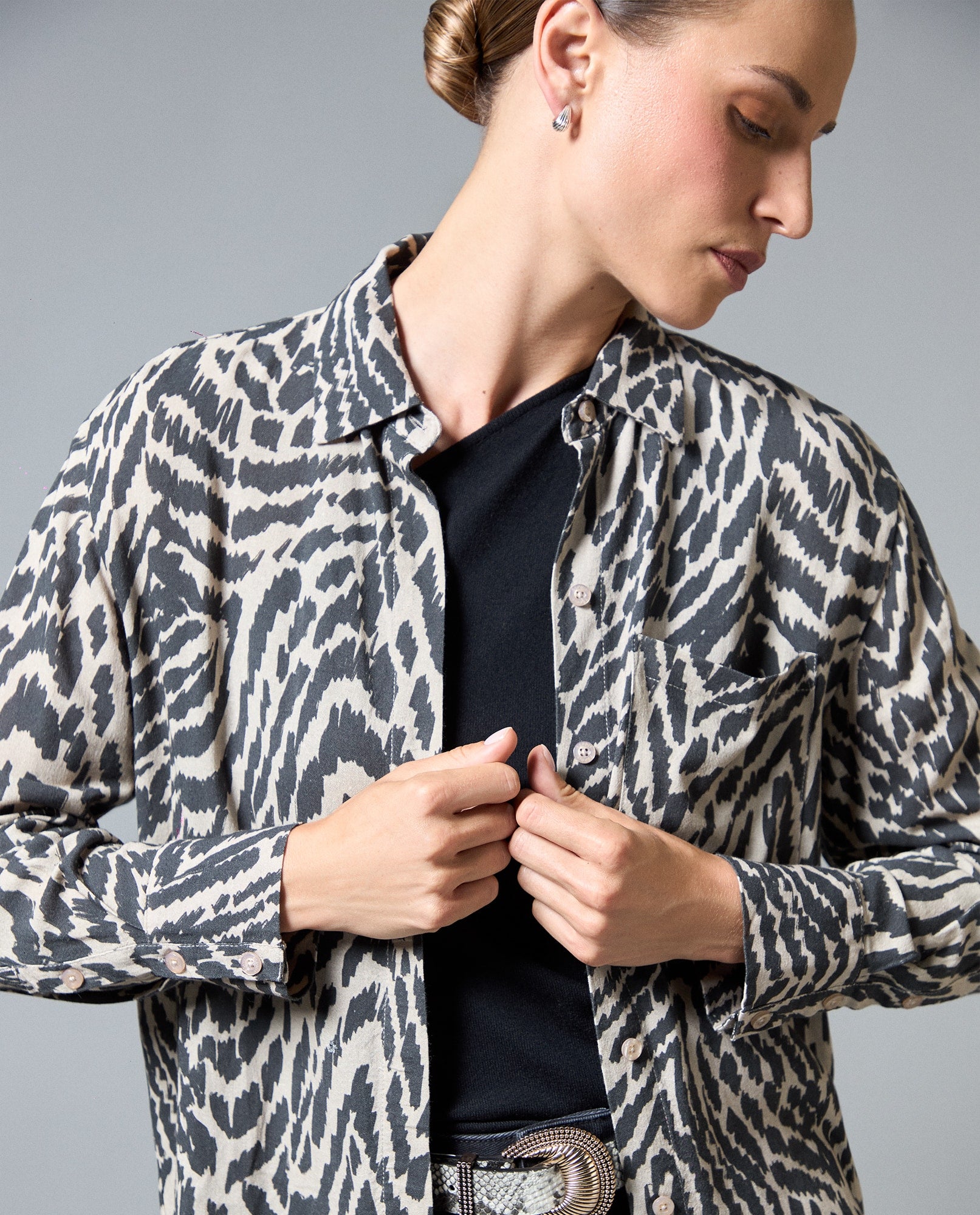 Camisa ML Animal Print - Crudo 34_413H001_CRU134403_3