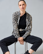 Camisa ML Animal Print - Crudo