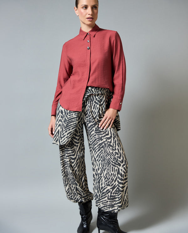Camisa Manga Larga Camisera - Rojo 34_413H004_ROJ191533_0