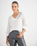 Camisa manga larga para mujer - Crudo