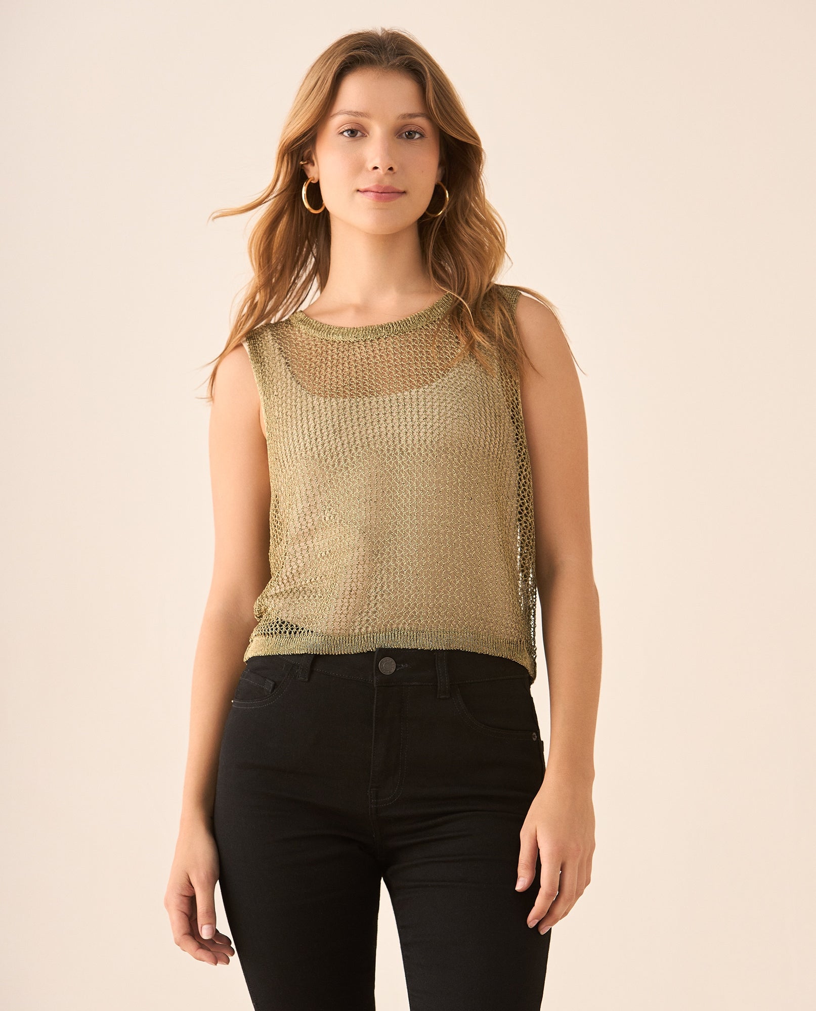 Camisa tejida manga sisa para mujer - Amarillo 34_419F202_AMA140760_5