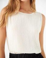 Camisa con apliques decorativos para mujer - Crudo