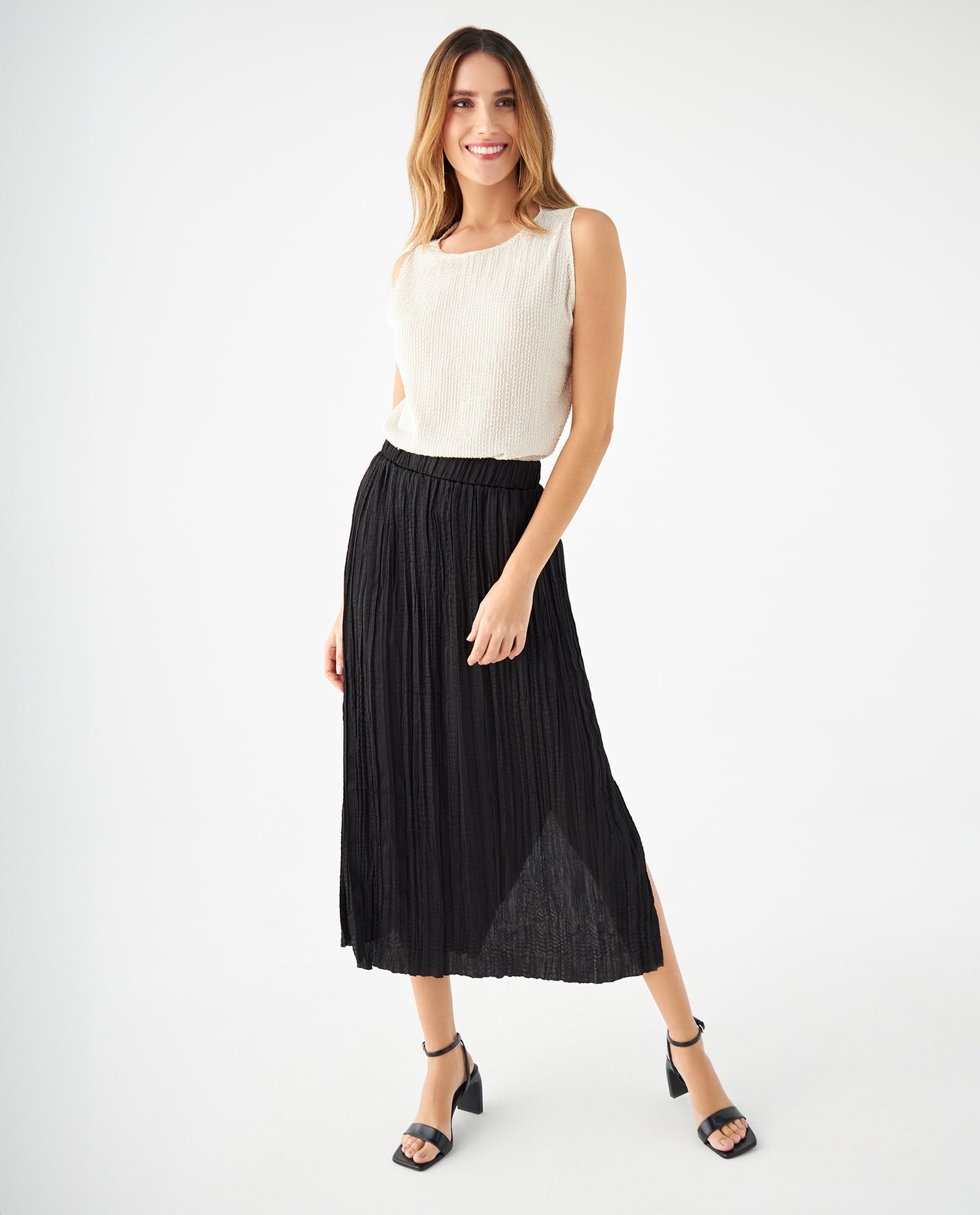 Camisa con apliques decorativos para mujer - Crudo