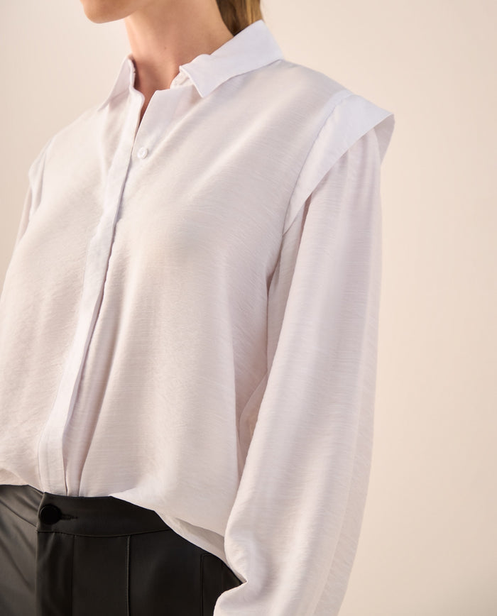 Camisa Blanca Puños Elásticos - Blanco 34_419G004_BLA114001_3