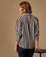 Camisa Rayas Blanco y Negro Manga Larga - Negro 34_419G014_NEG190303_5