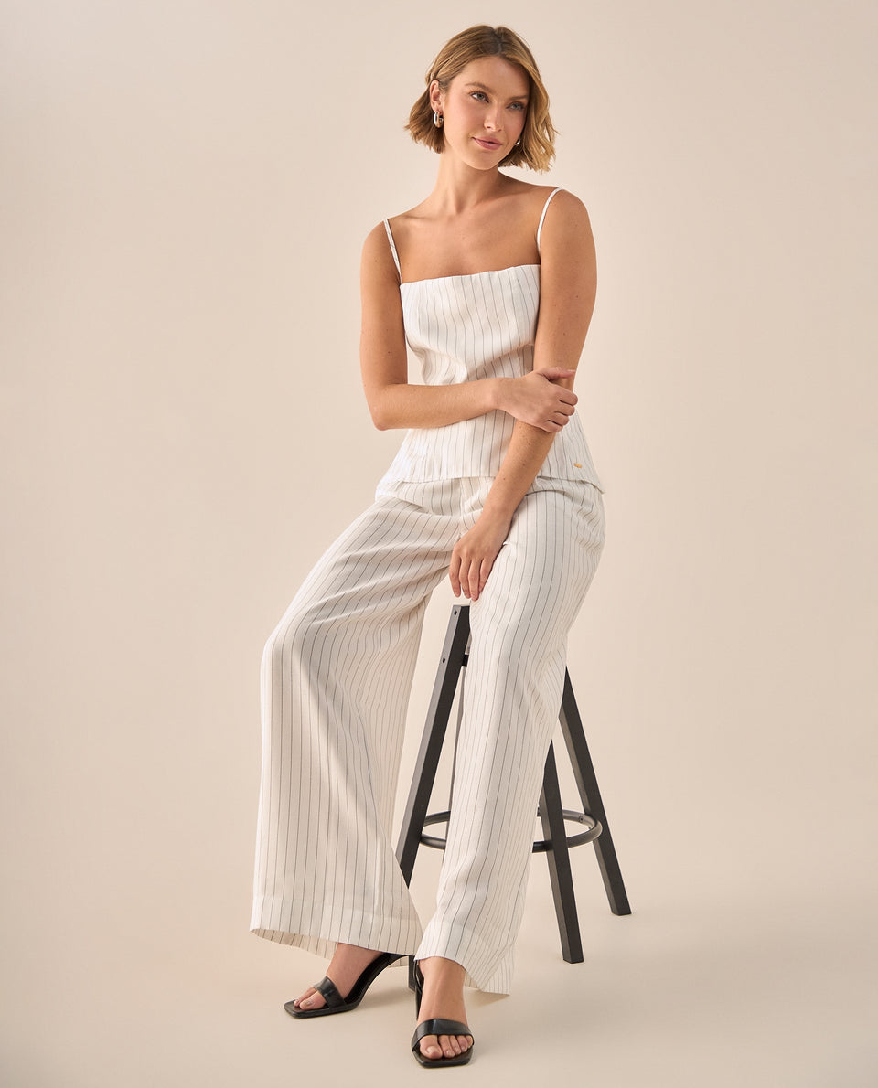 Camisa Rayas con Tirantes Ajustables - Blanco 34_419G019_BLA110601_7