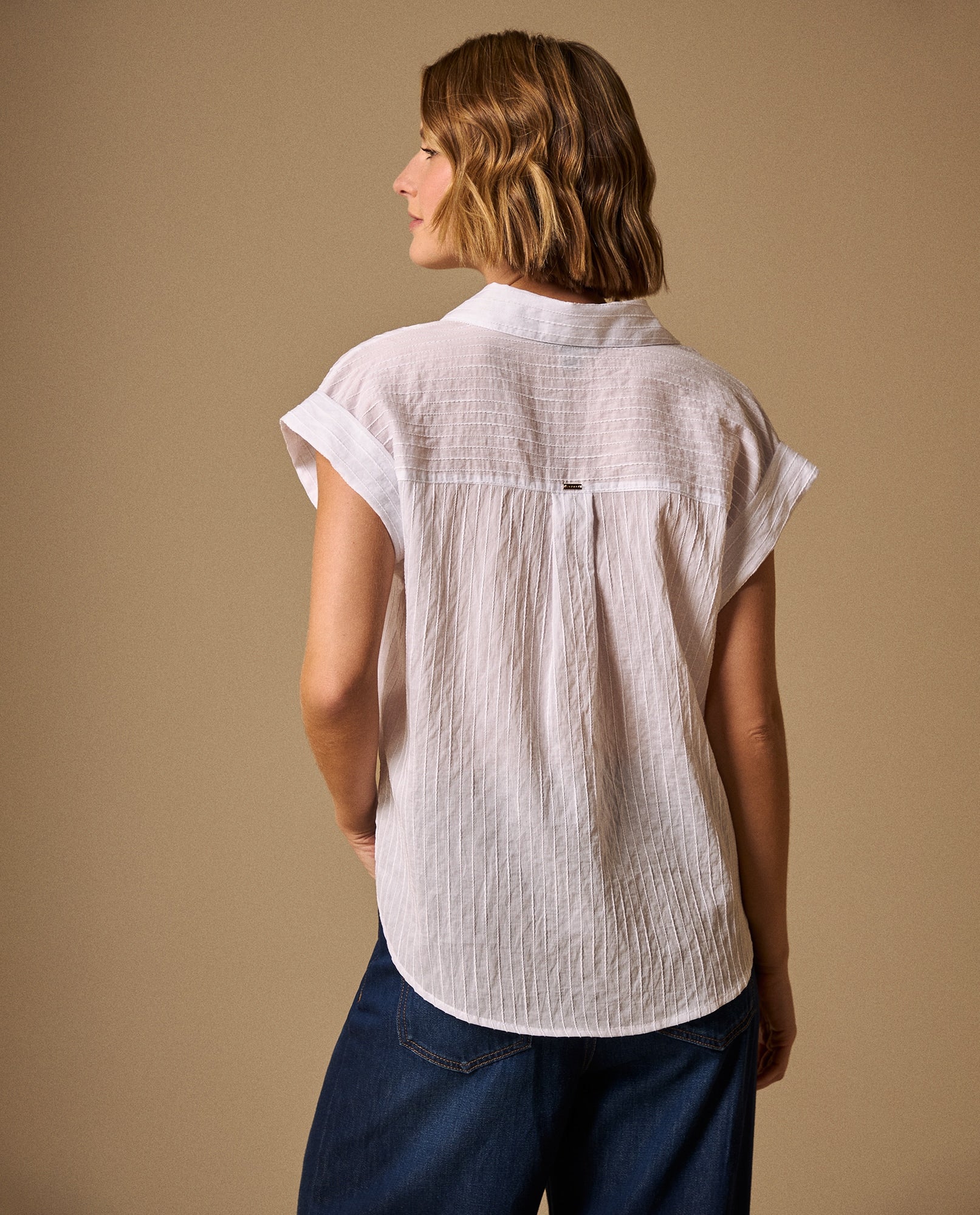 Camisa con Rayas Texturizadas - Blanco 34_419G021_BLA110601_4