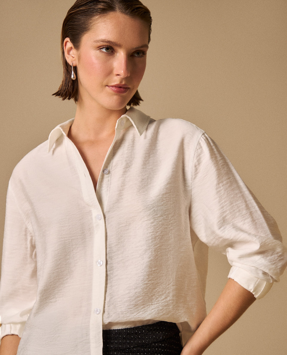 Camisa Blanca Clásica con Caída Premium - Blanco 34_419G022_BLA114202_3