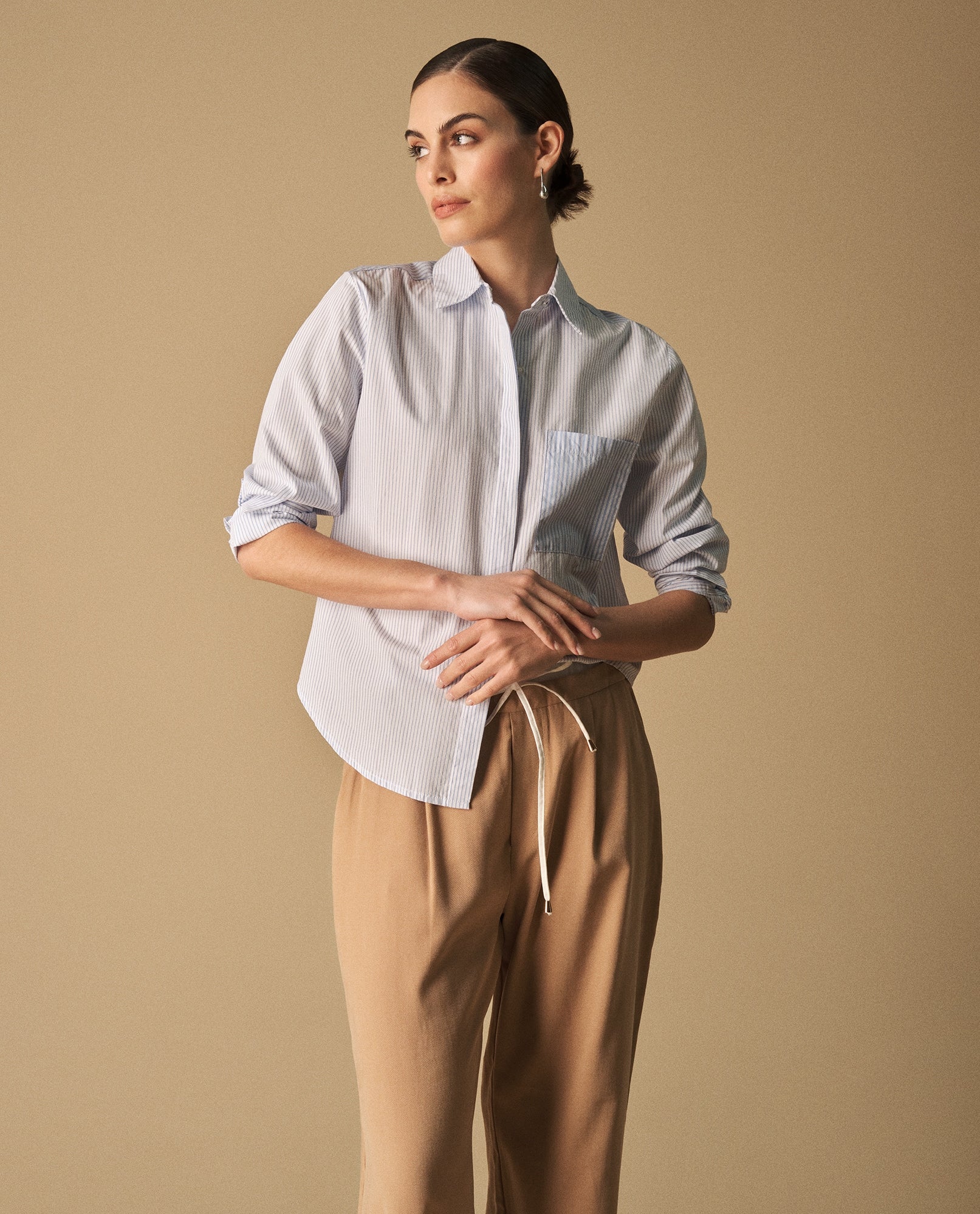 Camisa Rayas con Bordado Posterior - Blanco 34_419G031_BLA114001_0
