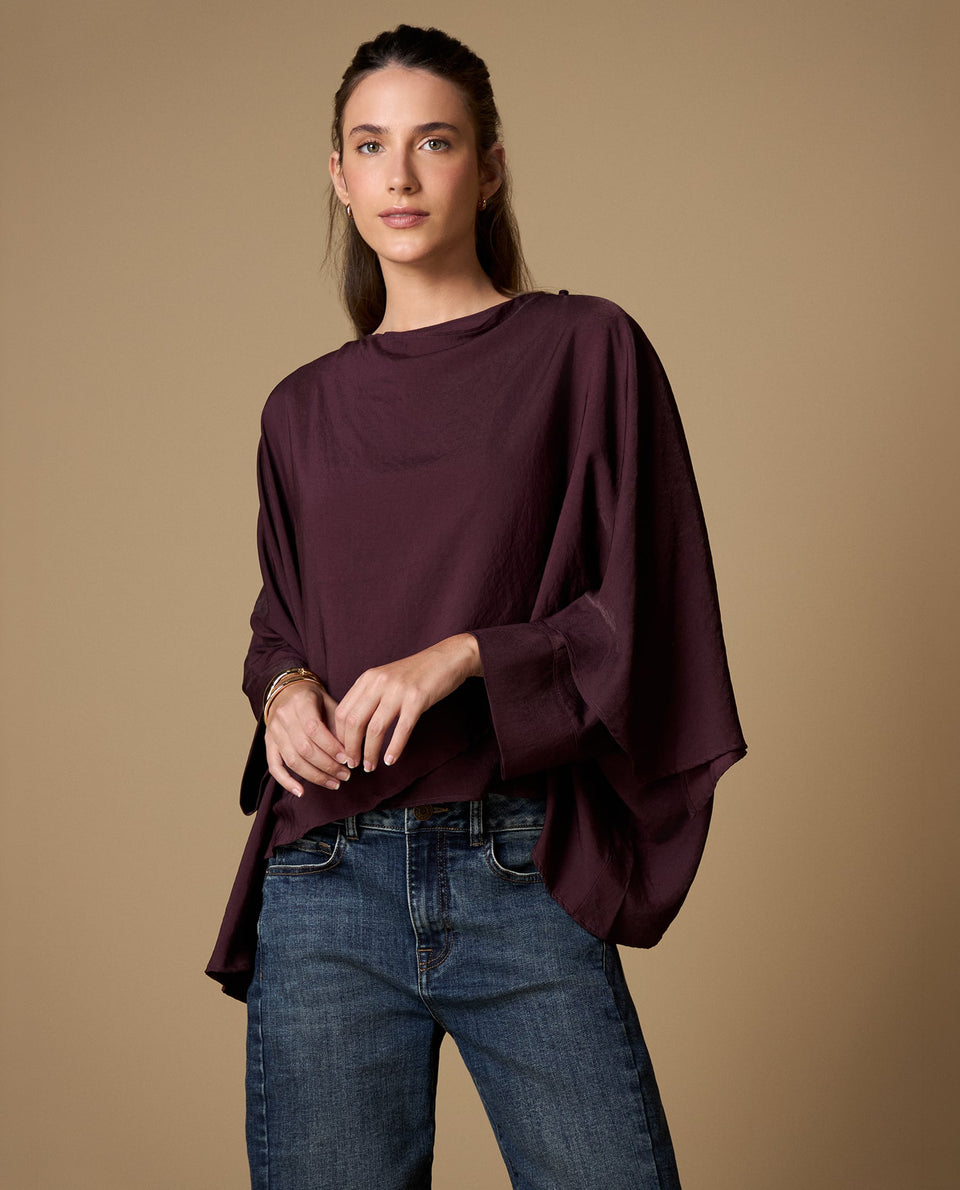 Camisa oversize manga larga mujer - Morado 34_419H004_MOR191619_6