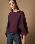 Camisa oversize manga larga mujer - Morado 34_419H004_MOR191619_7
